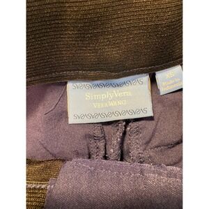 Simply Vera Vera Wang Navy Blue Stretch Shorts Womens XS Black Trim ElasticWaist